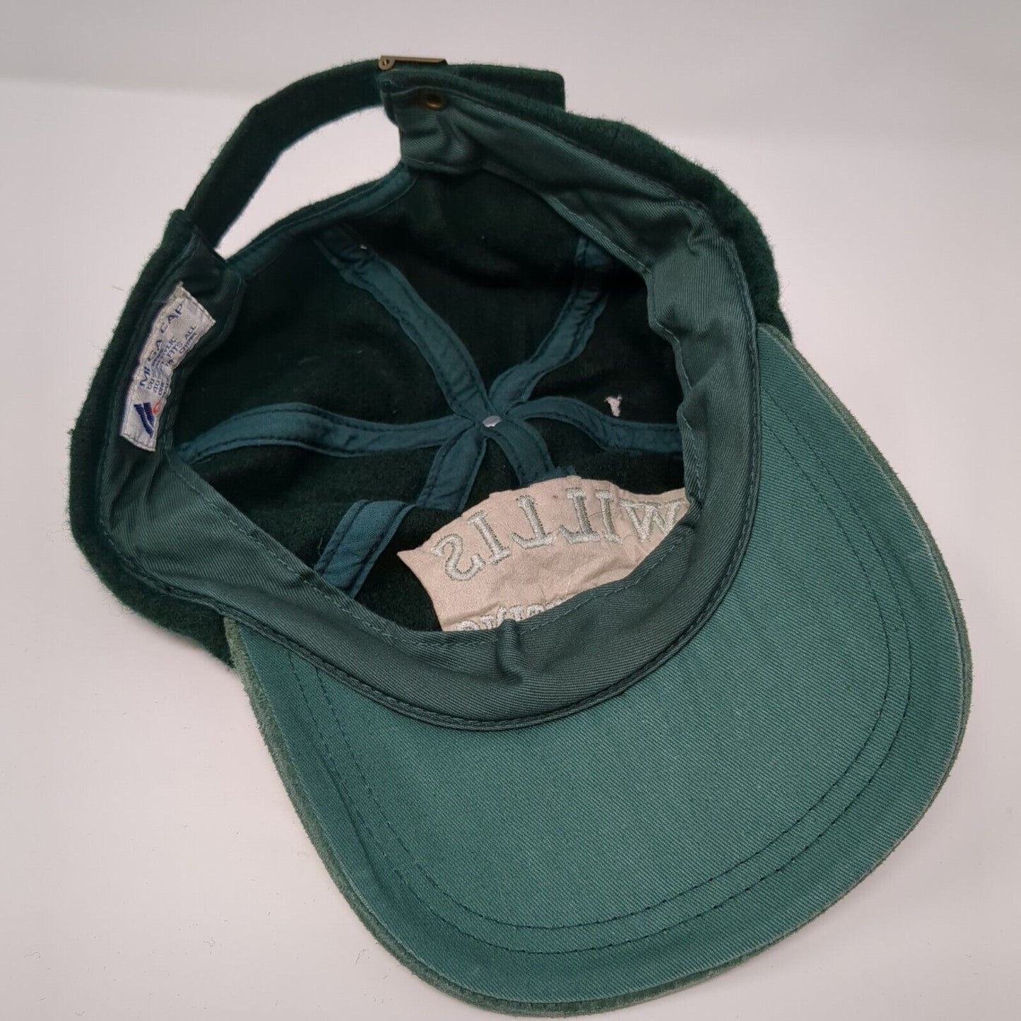 Willis Distributing Slideback Hat Green One Size Adjustable Embroidered Mega Cap