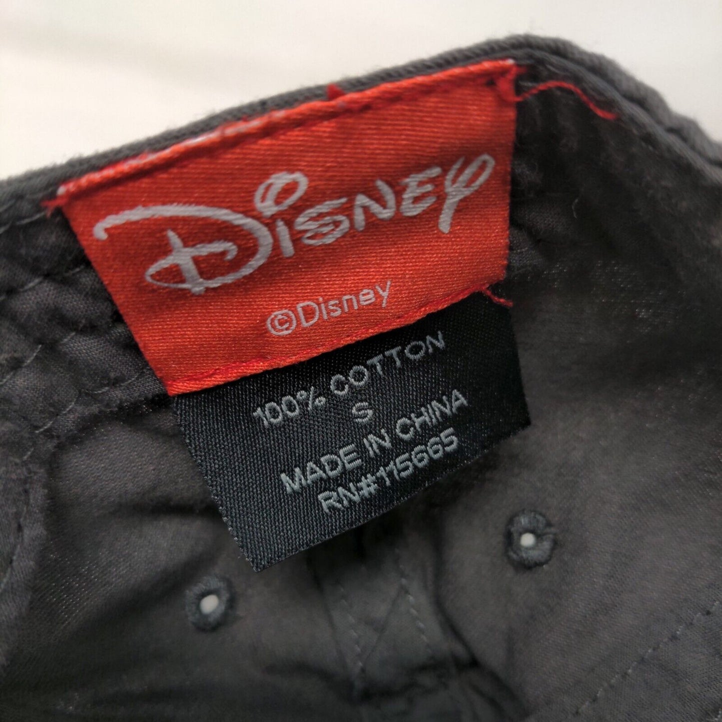 Disney Boy's Stretchy Hat Gray Size Small Embroidered Mickey Mouse Logo Cotton