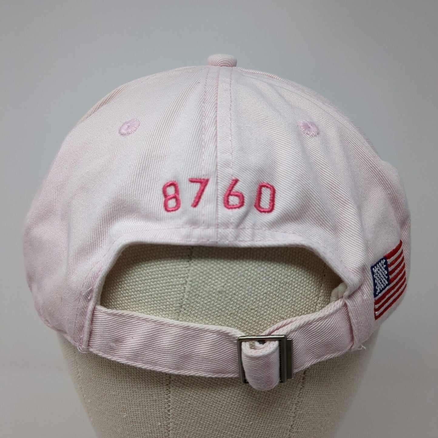 Wheels Up 8760 Slideback Hat Pink One Size Adjustable Embroidered Patriotic
