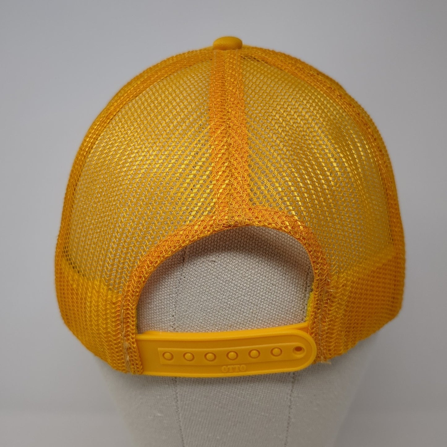 Axel Co. Snapback Trucker Hat Yellow One Size Adjustable Mesh Back Rope Otto
