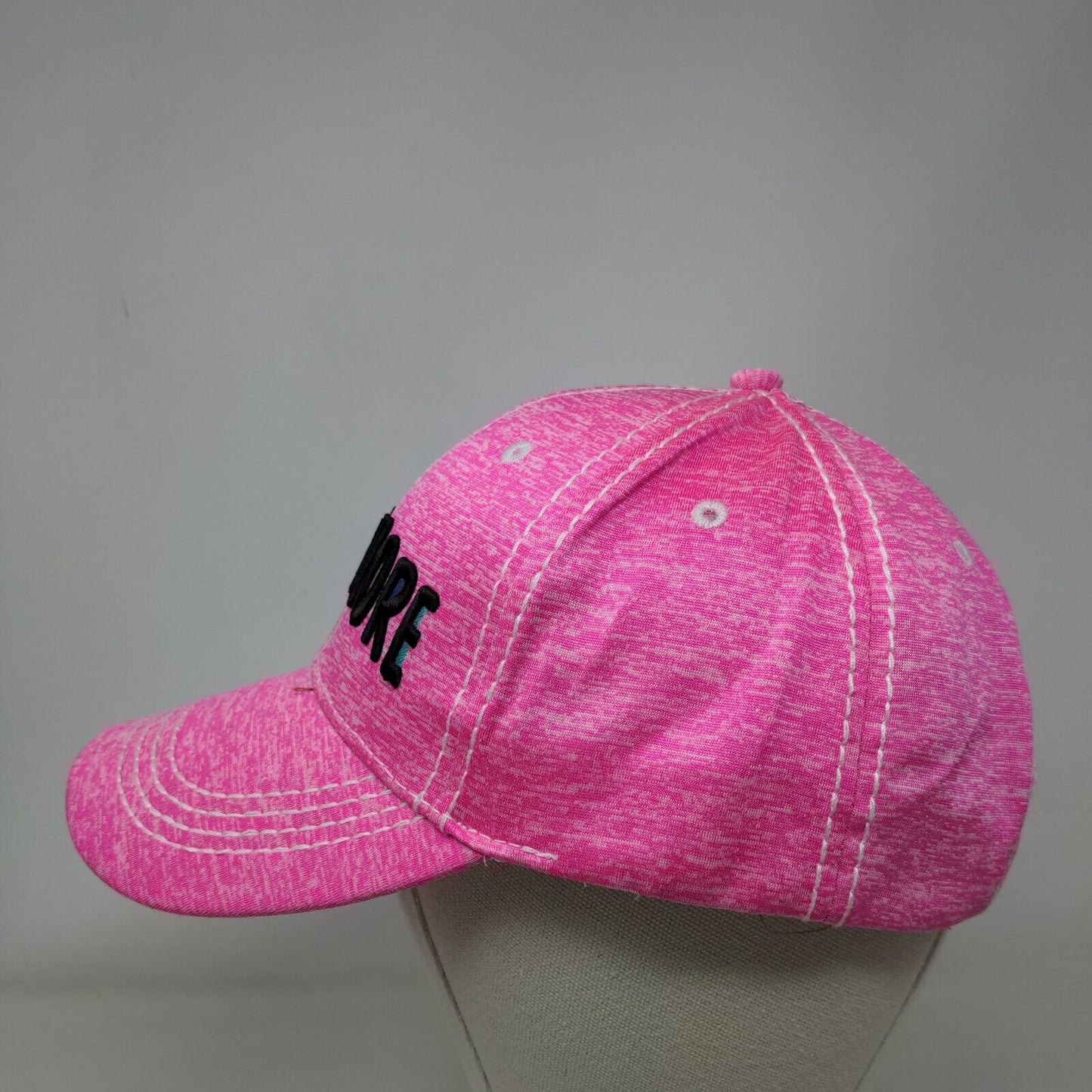 Baltimore Strapback Hat Pink One Size Embroidered 6 Panel City Hats