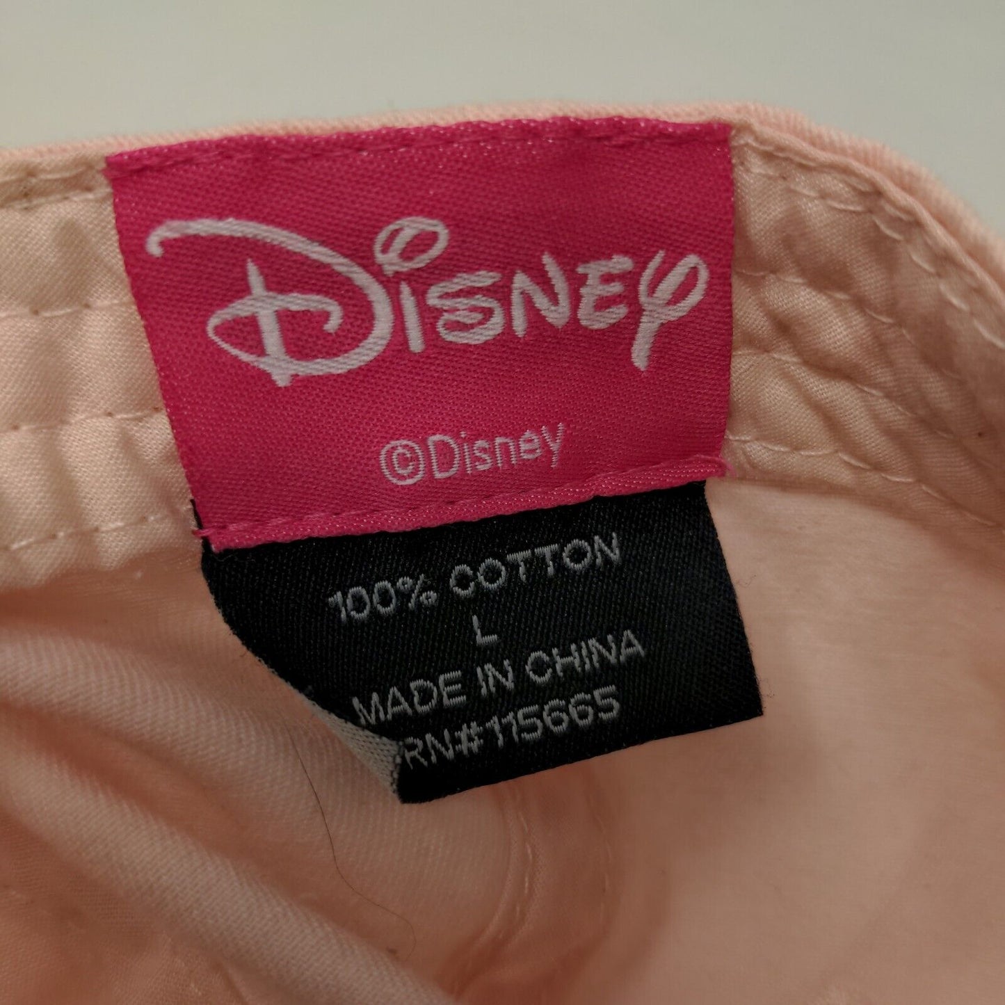 Disney Girl's Stretchy Hat Pink Size L Embroidered Minnie Mouse