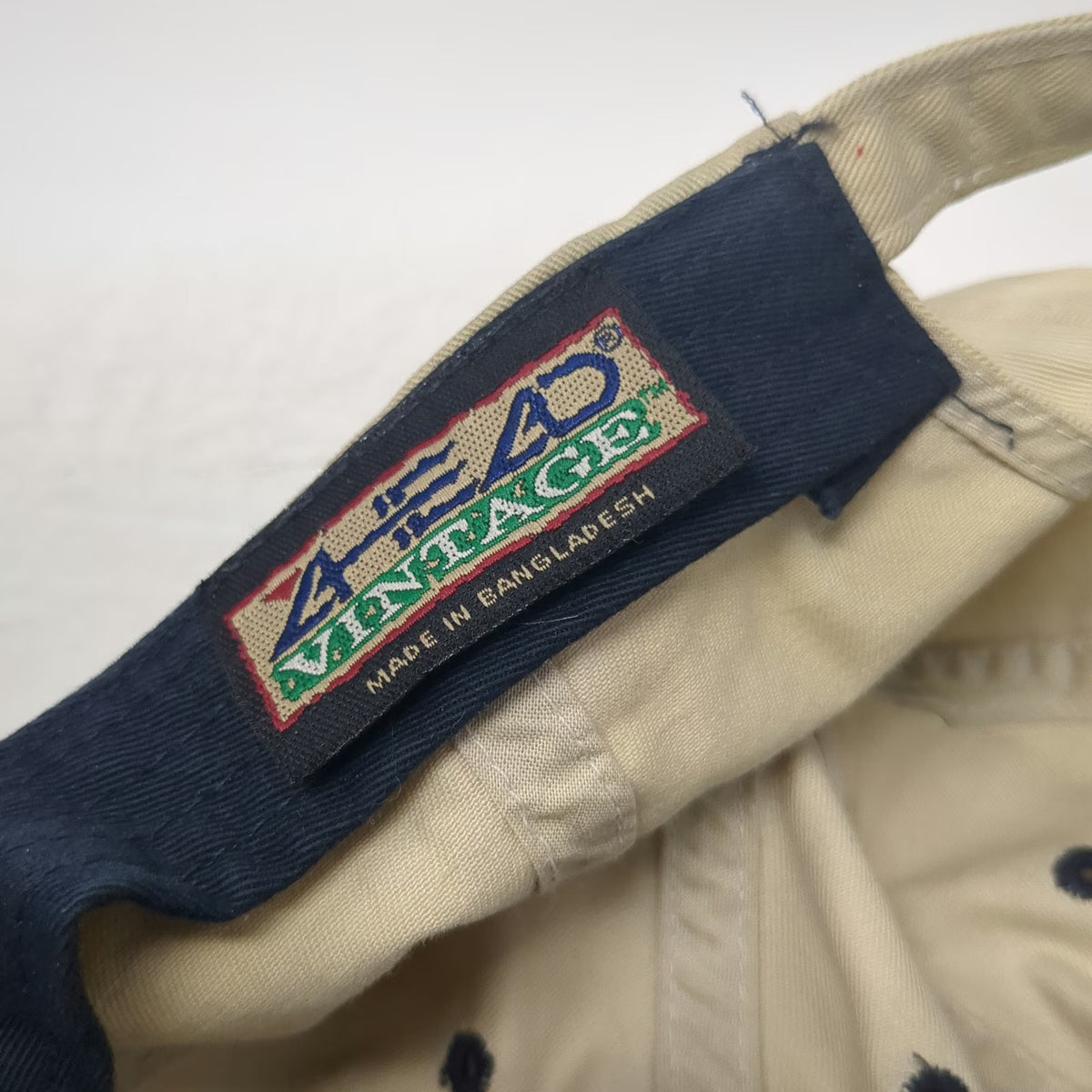 Ahead Baseball Cap Beige Blue One Size PGA Logo Sunol Valley Golf Course Hat