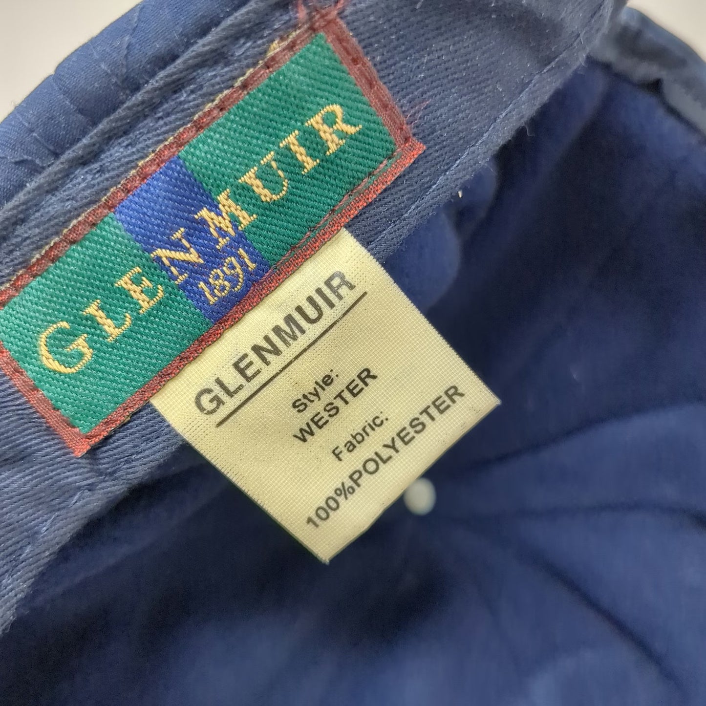 Glenmuir Baseball Cap Blue One Size Quilted Fleece Truck Lorry Strapback Hat