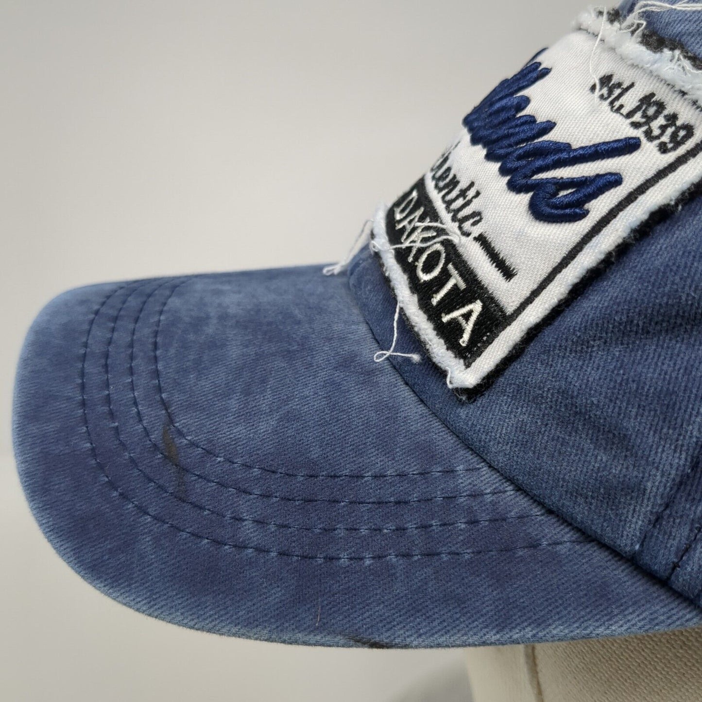 Badlands South Dakota Patch Strapback Hat Blue One Size Adjustable