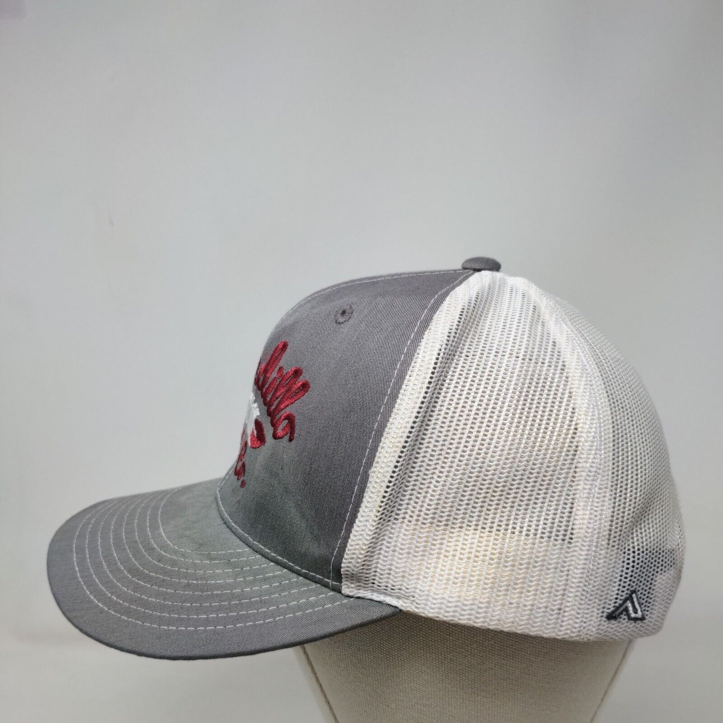 Armadillo Hat Co. Snapback Mesh Back Trucker Hat Gray One Size Pacific