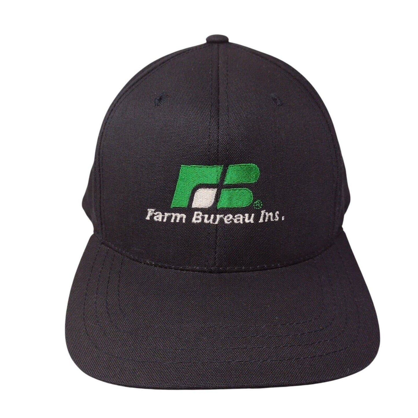 Farm Bureau Inc Slideback Hat Black OSFA Adjustable Embroidered 6 Panel Imperial