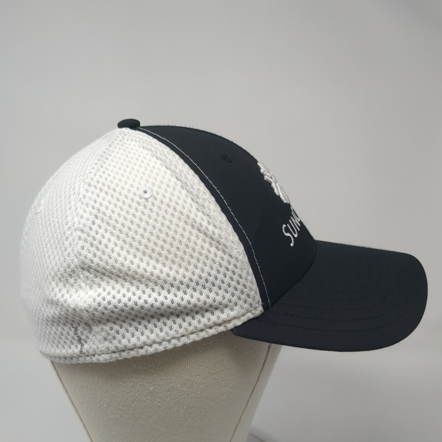 Suncadia Fitted Hat Black Medium Embroidered Colorblock A-Flex Imperial