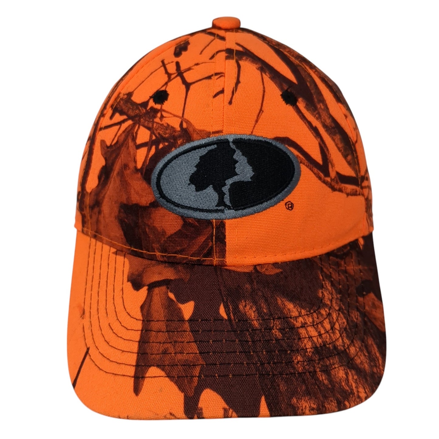 Mossy Oak Logo Strapback Hat Multi One Size Adjustable Camo Hunting