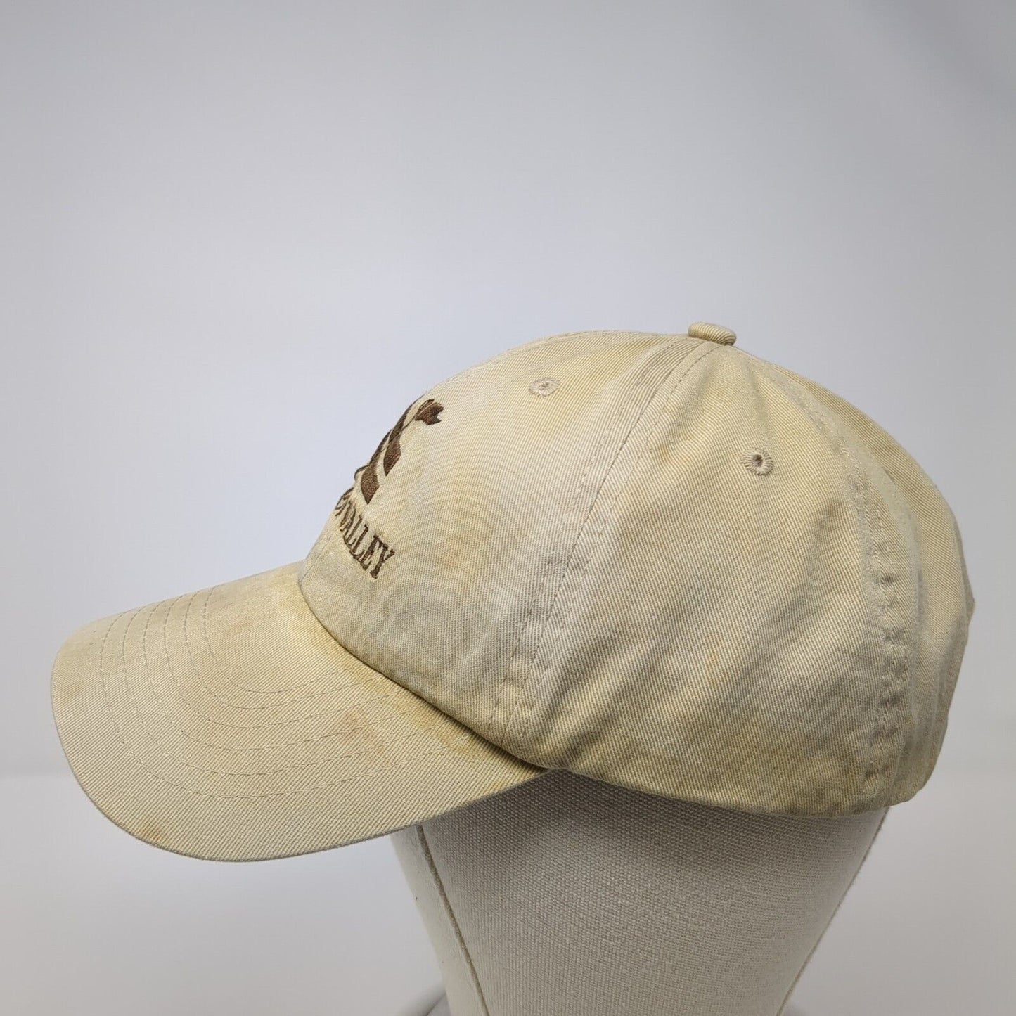 Shadow Valley Slideback Hat Tan One Size Adjustable Vent Holes Dpc