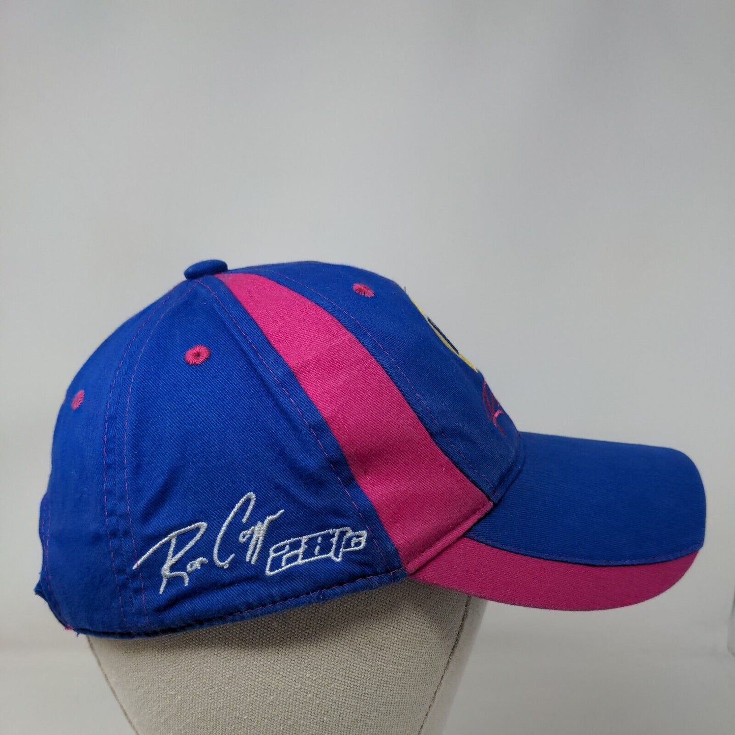 NAPA Racing Ron Capps #28 Martin Truex #56 Blue Pink Strapback Hat Breast Cancer