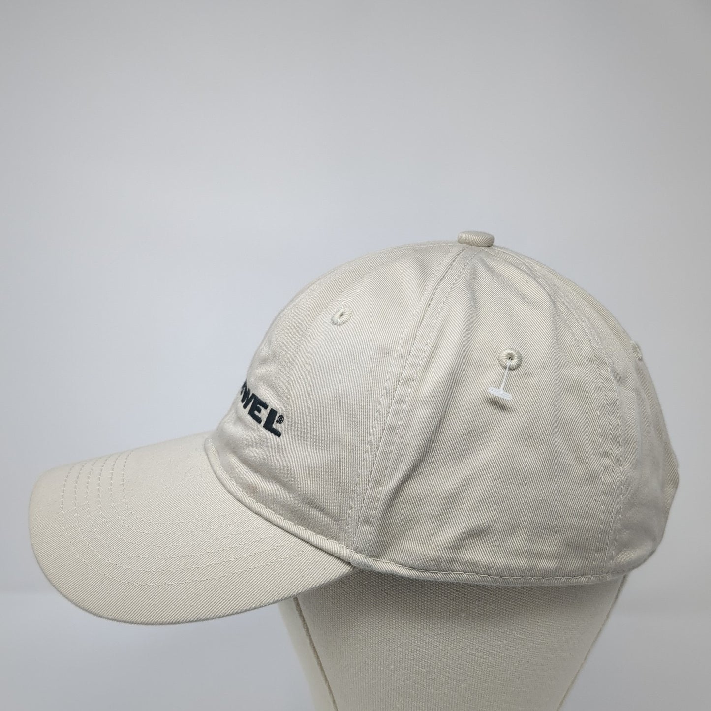 Fabwel Strapback Baseball Cap Beige OS Adjustable Embroidered Page & Tuttle