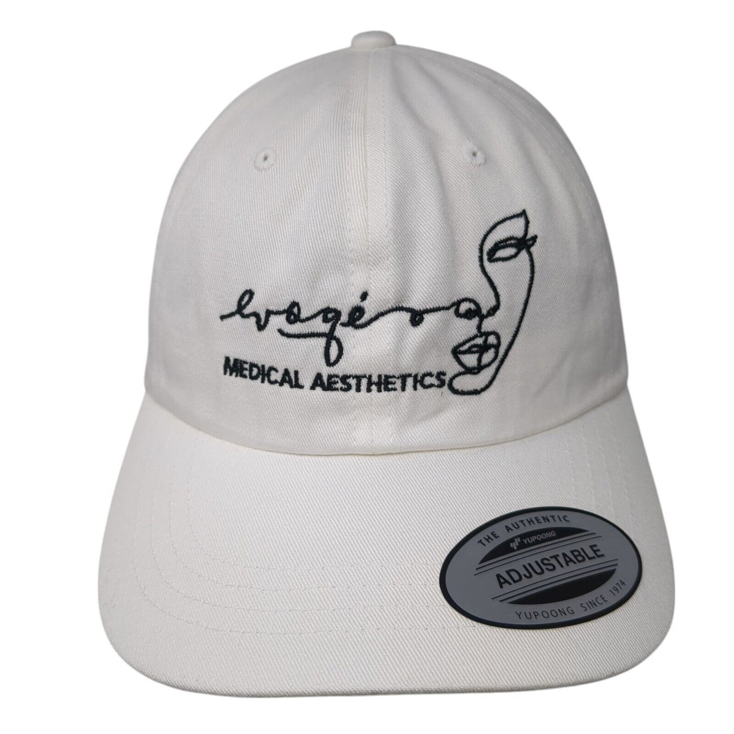 Evoqe Medical Aesthetics Slideback Hat White OS Adjustable The Classics Yupoong