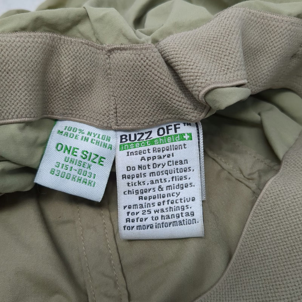 ExOfficio Baseball Cap Green One Size Hat Neck Flap Sun Insect Shield Toggle