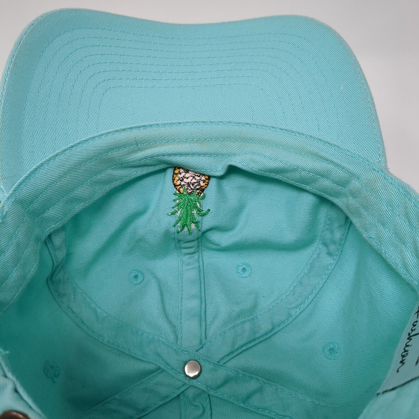 Pineapple Slideback Hat Blue One Size Adjustable KB ETHOS Fashion