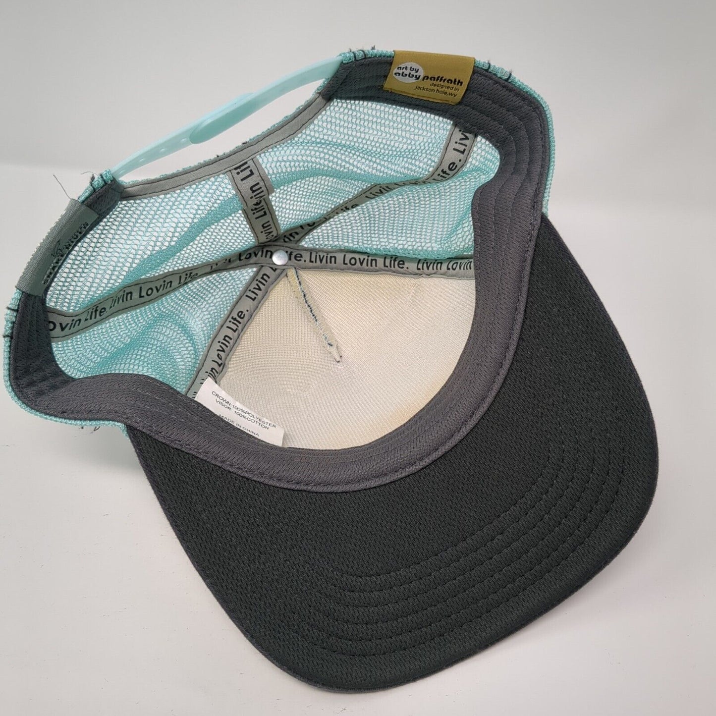 Art by Abby Pafratth Snapback Trucker Hat Multicolor OS Adjustable Mesh Back
