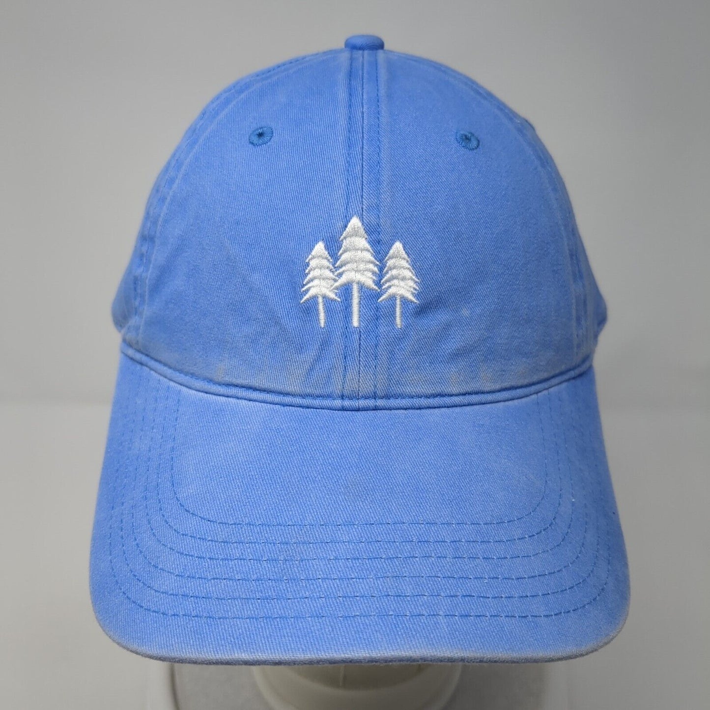 Pine Tree Slideback Hat Blue One Size Adjustable Embroidered Richardson Cotton