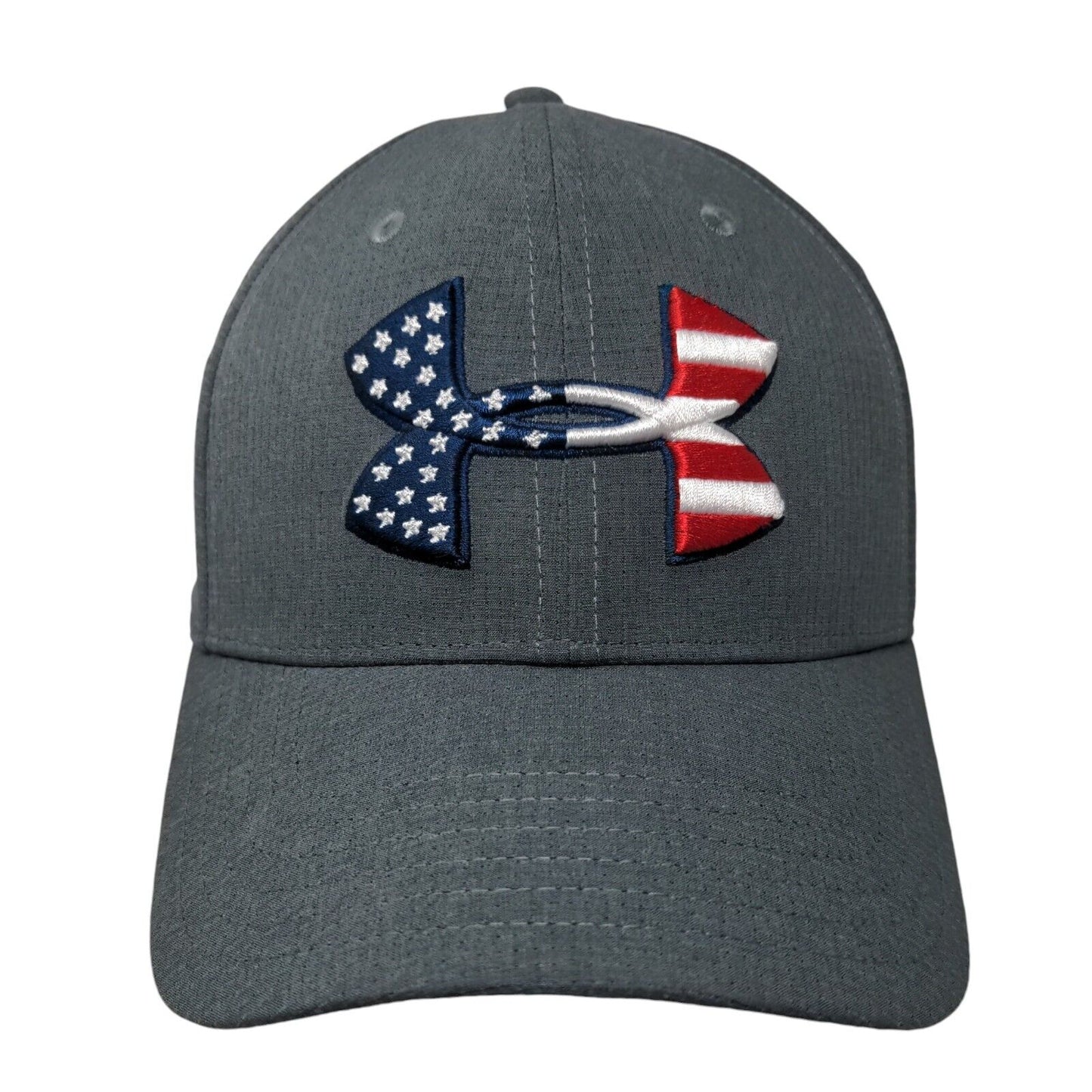 Under Armour Freedom Blitzing Fitted Hat Gray L/XL Pro Fit Embroidered