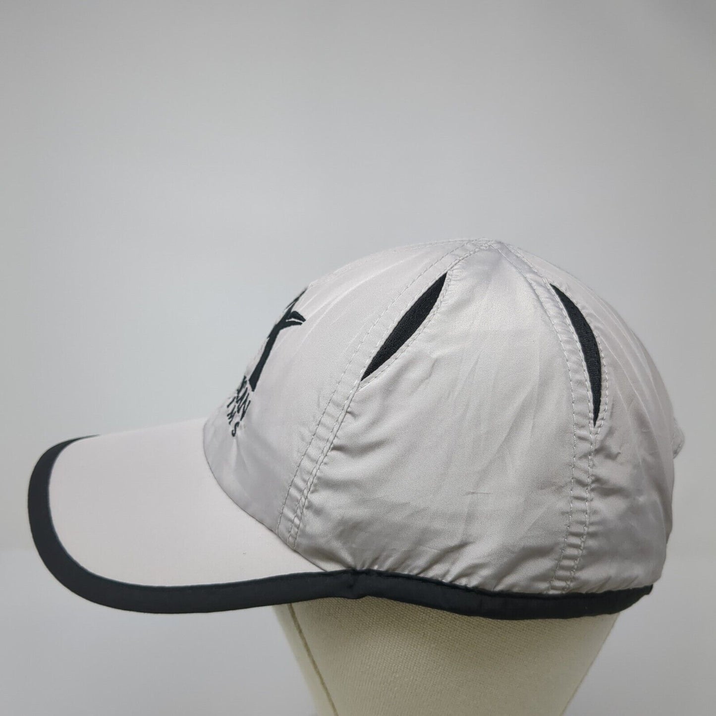 American Systems Strapback Hat Gray One Size Adjustable Embroidered Hit Wear