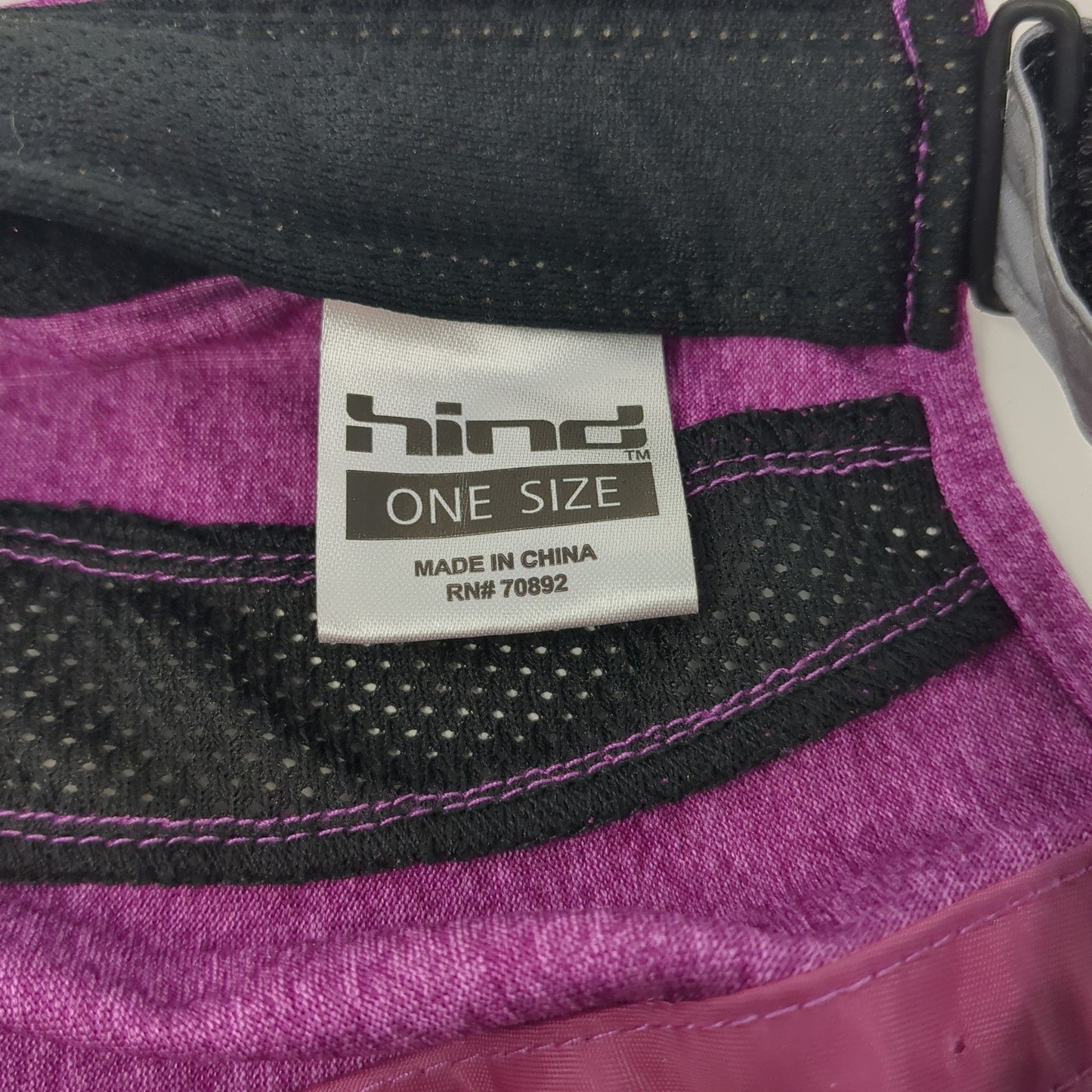 Hind Strapback Baseball Cap Purple One Size Adjustable Lightweight Blank