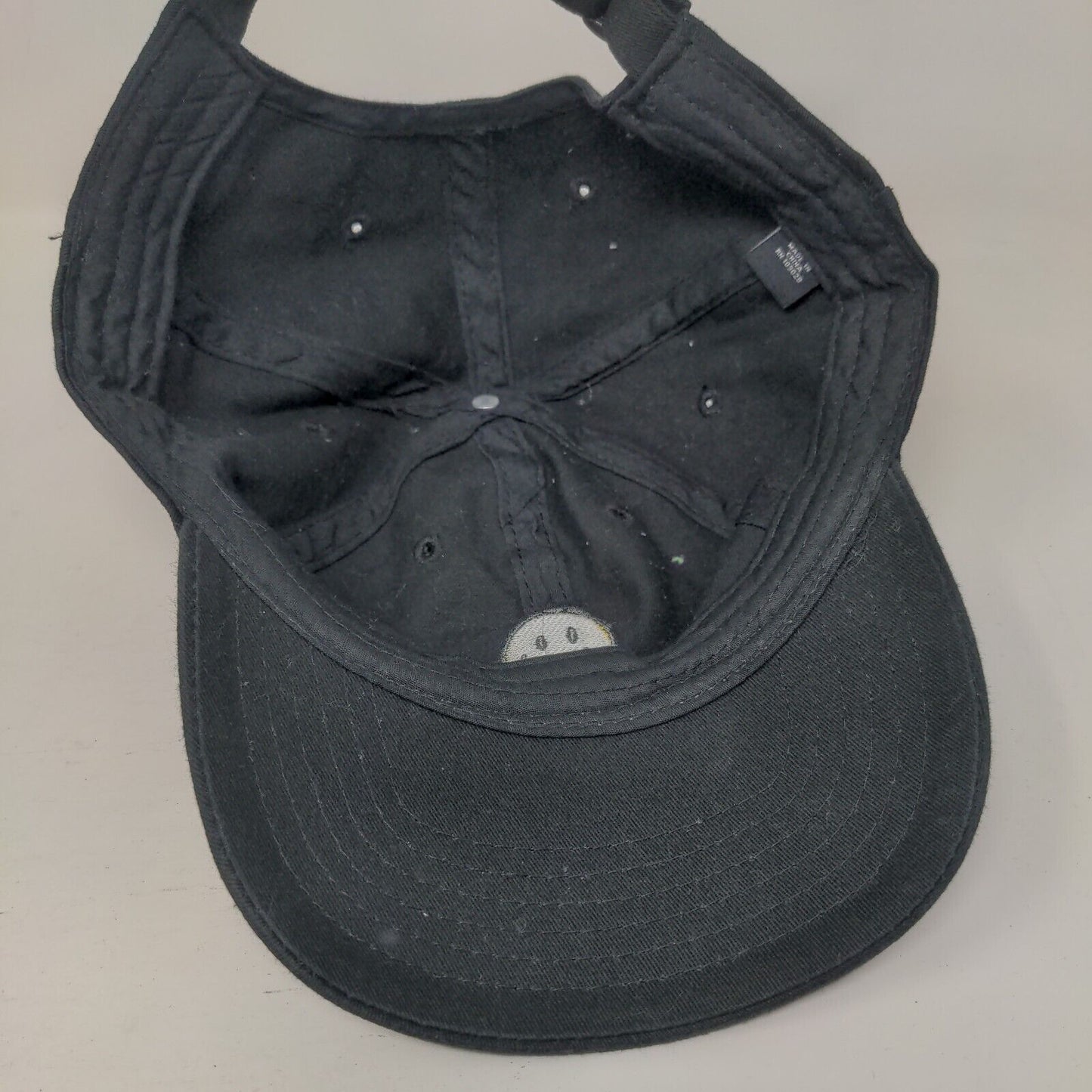 Smiley Face Tongue Emoji Slideback Hat Black One Size Embroidered