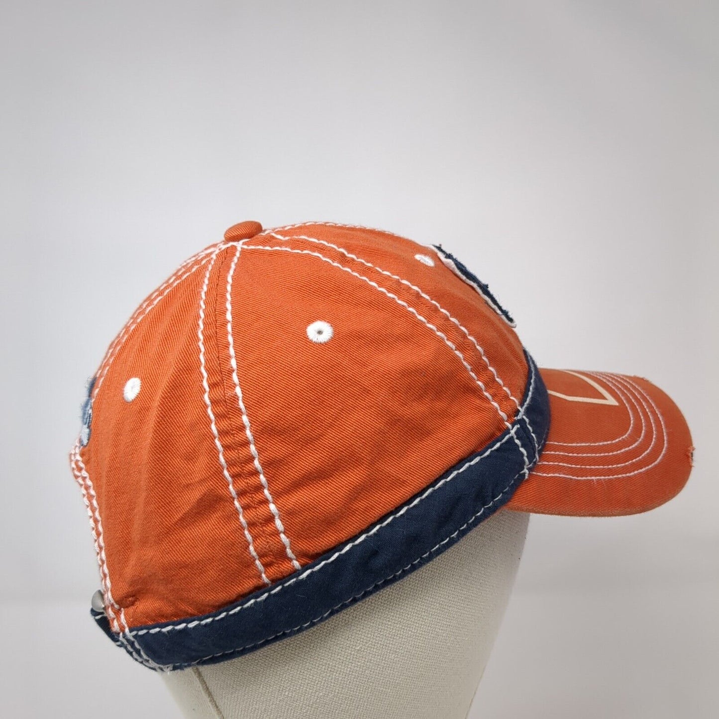 Mickey Mouse Slideback Hat Orange One Size Adjustable Embroidered