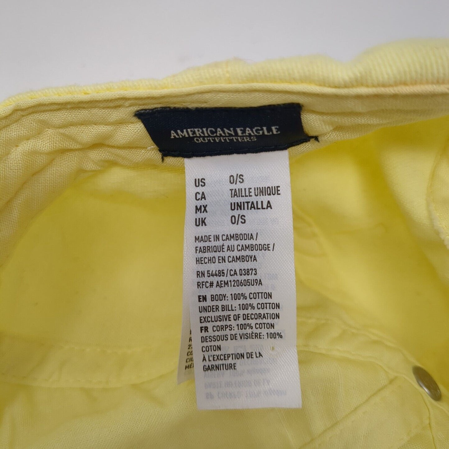 Make That A Double Cocktail Slideback Hat Yellow One Size American Eagle