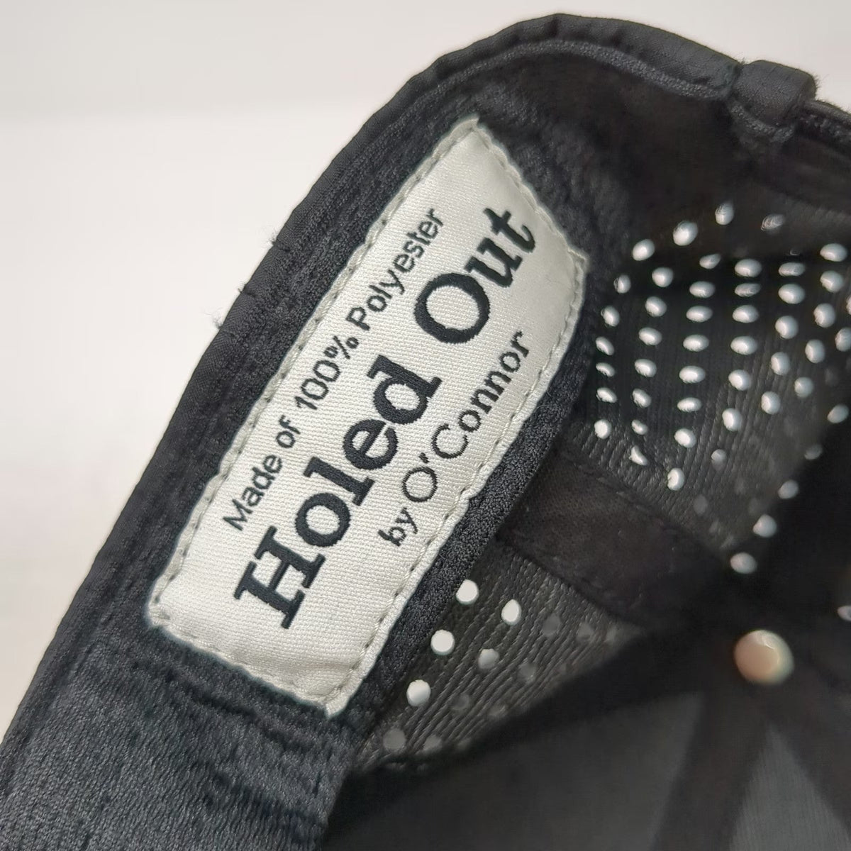 Holed Out Baseball Cap Black One Size Shaker Hills Golf Course Leather Patch Hat
