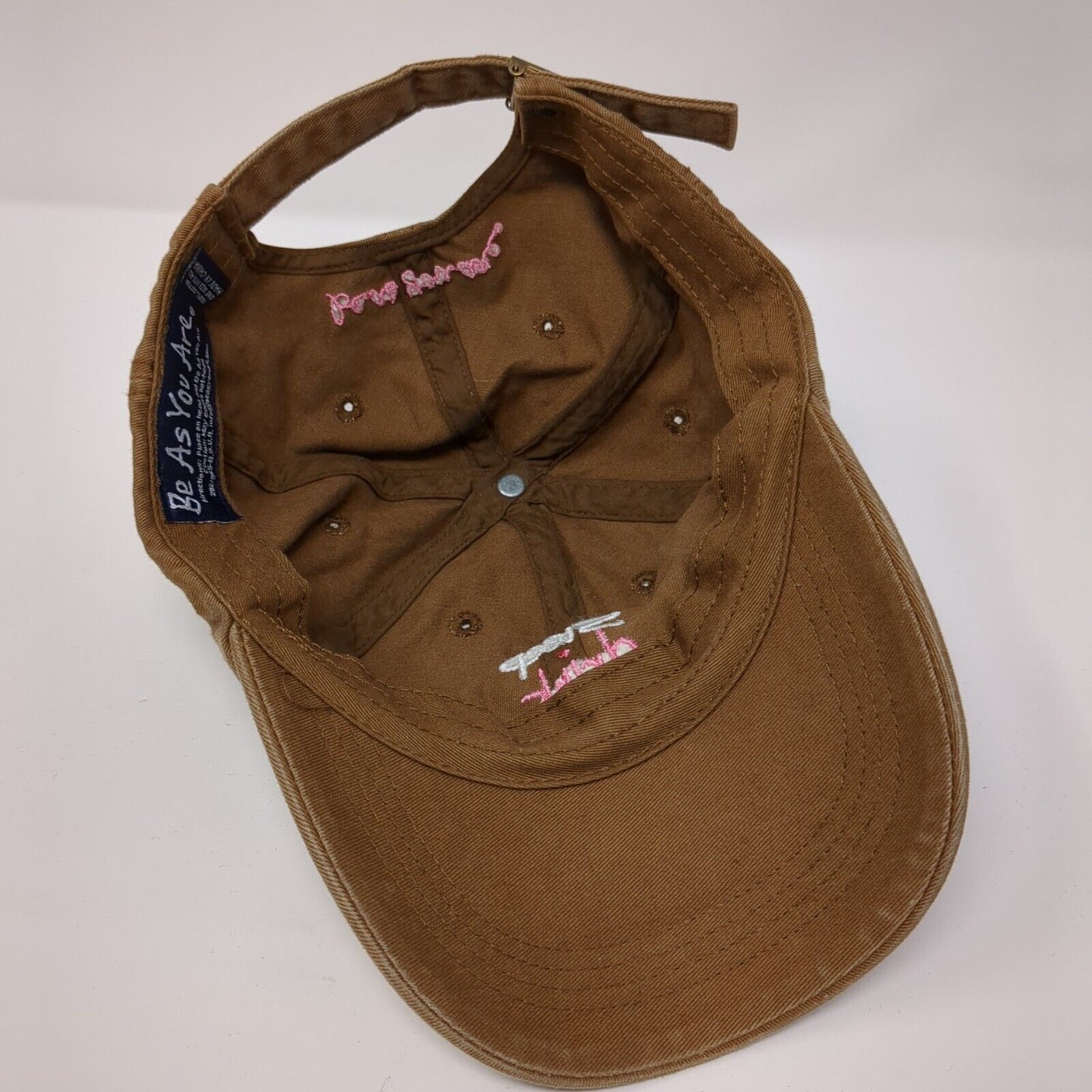 Sleep Drink Repeat Be As You Are Slideback Hat Brown OS Adjustable Embroidered