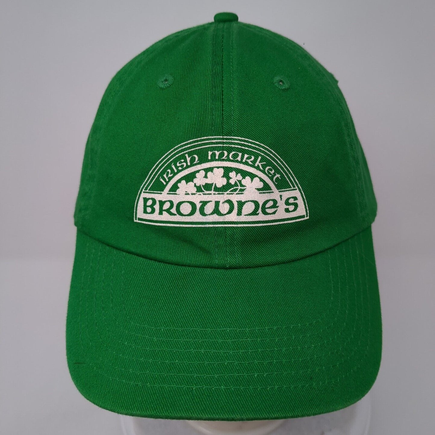 Browne's Irish Market Slideback Hat Green One Size Adjustable 6 Panel