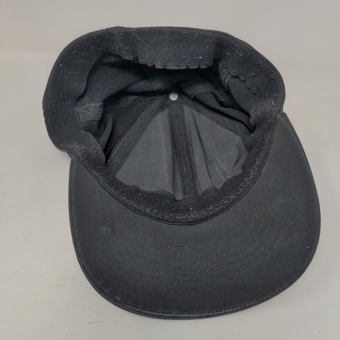 Russell Fitted Hat Black One Size Solid 6 Panel Lightweight Outdoor