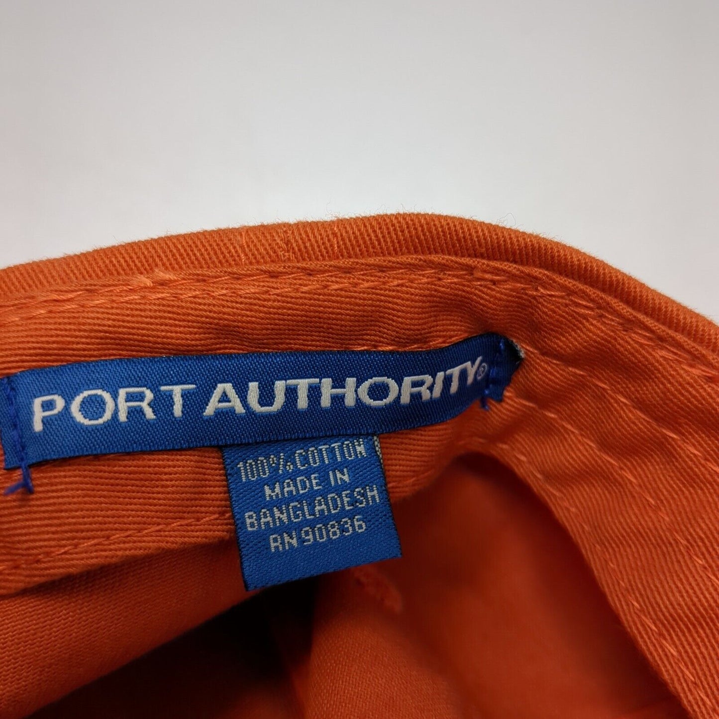 Hardrock Slideback Hat Orange One Size Adjustable Embroidered Port Authority