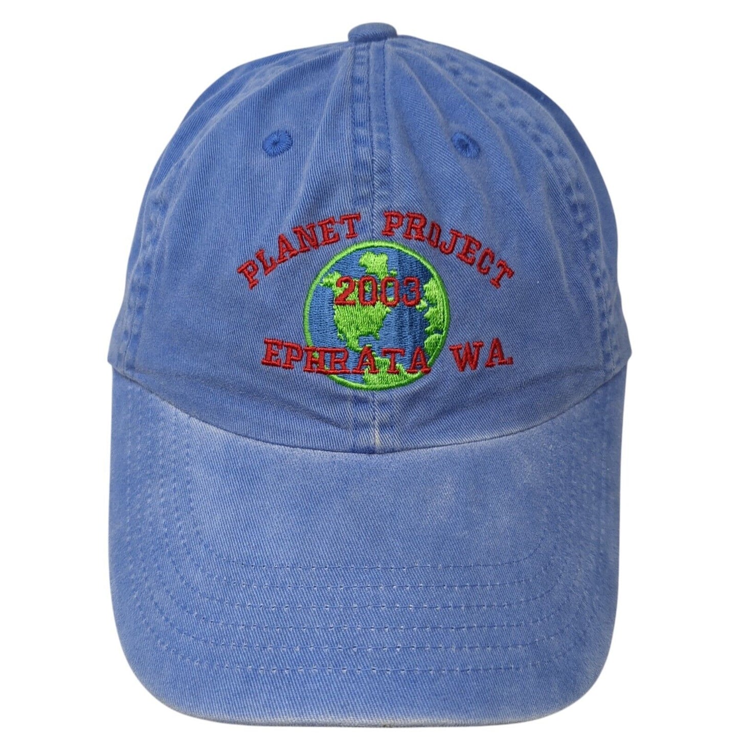 Planet Project 2003 Ephrata WA Slideback Hat Blue One Size Adjustable