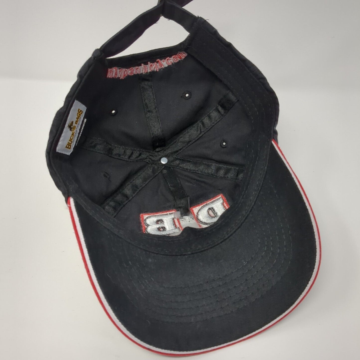 D&B Supply Slideback Hat Black One Size Adjustable Embroidered Solid