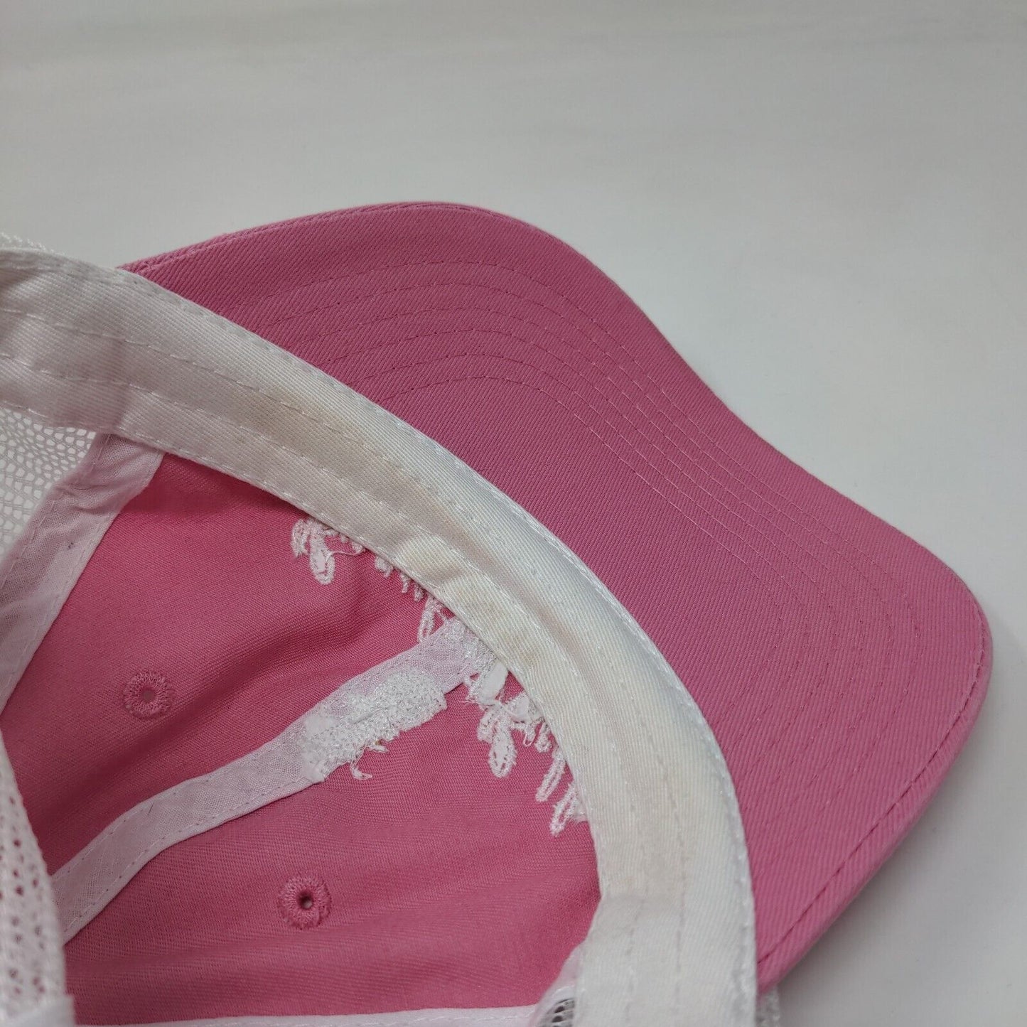 Beaufort Belle Snapback Trucker Hat Pink One Size Adjustable Mesh Back Adams