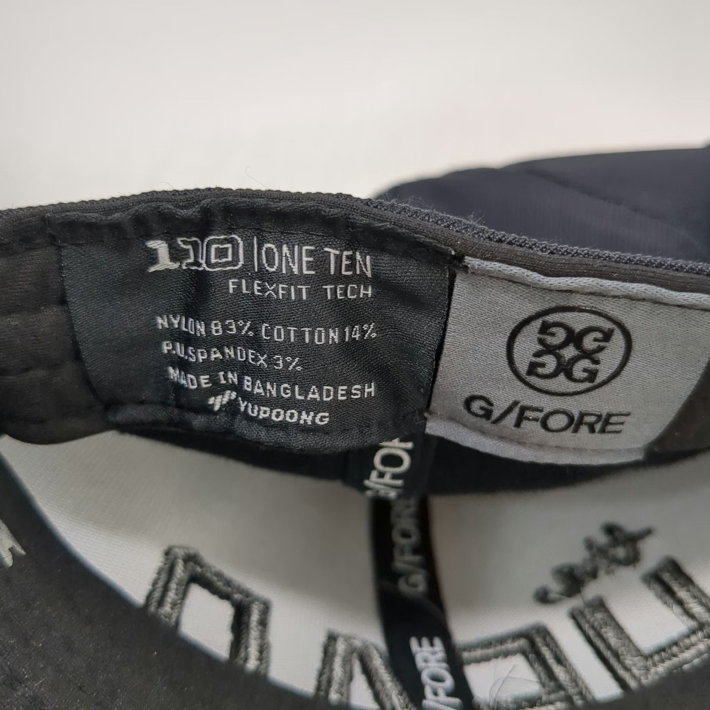 G/FORE Snapback Black One Size Flexfit 110 the HEAD Golf Hat Embroidered Logo