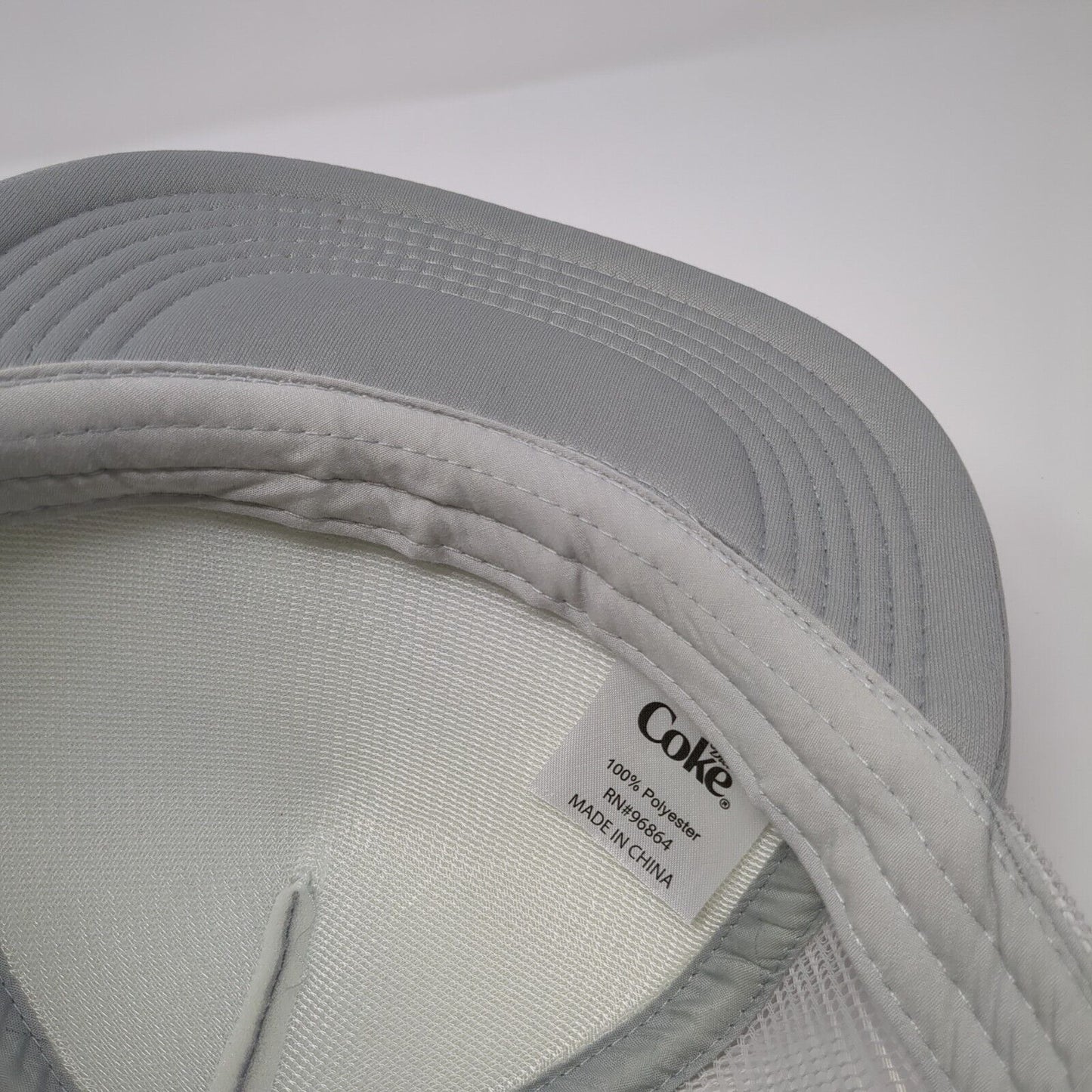 Diet Coke Snapback Mesh Back Trucker Hat Gray One Size Solid Outdoor