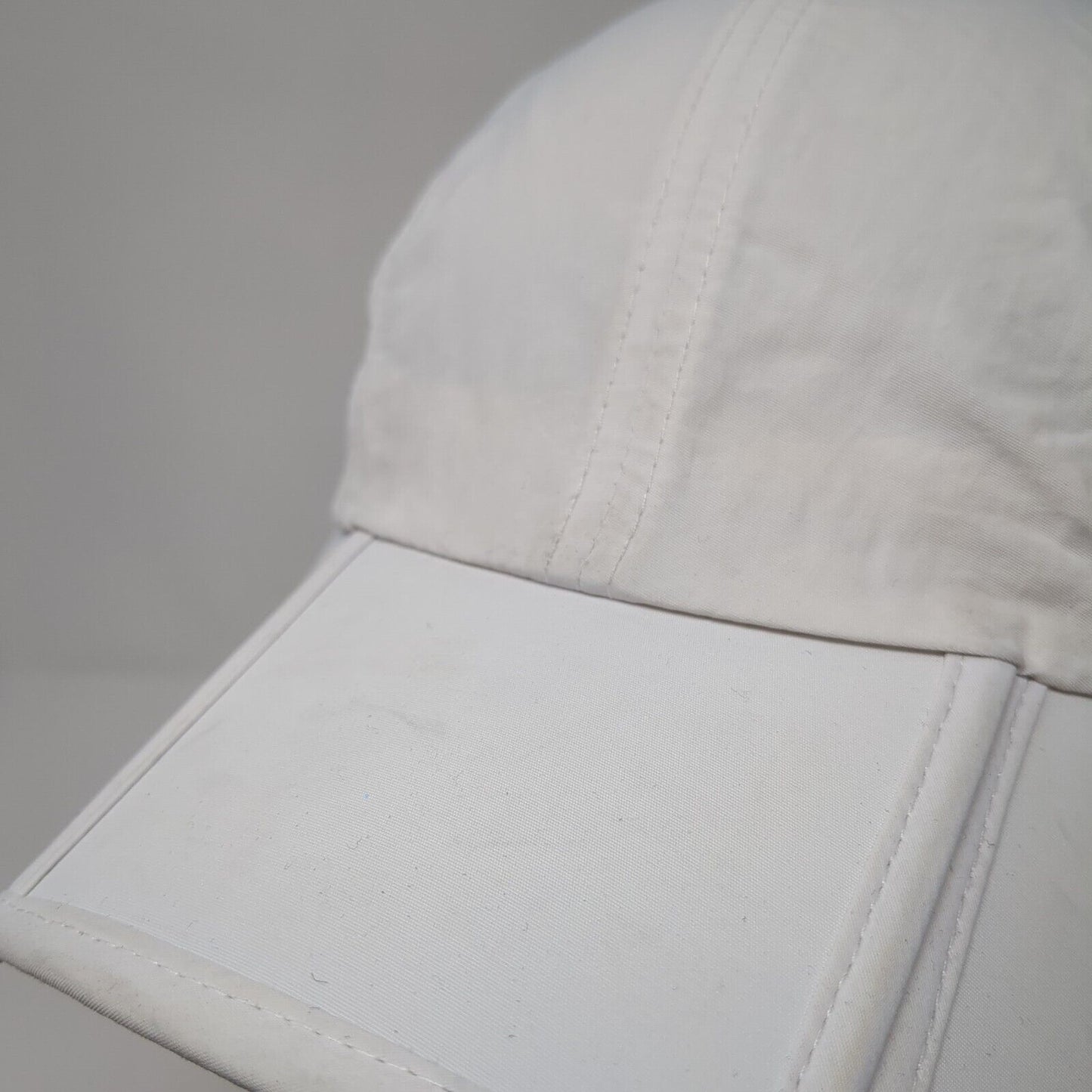Bassdash Strapback Hat White One Size Adjustable Laser Cut Perforated