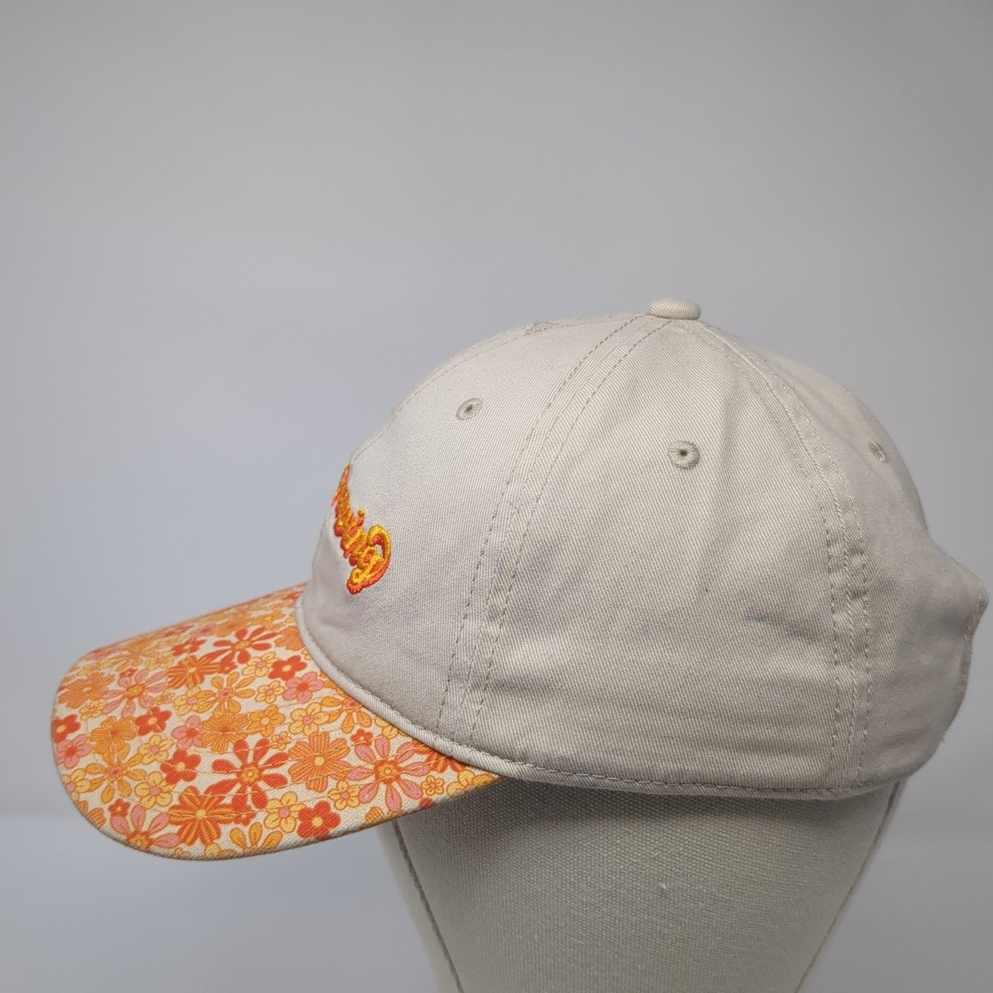 Keep Growing Fitted Baseball Cap Multicolor One Size Adjustable Floral Print