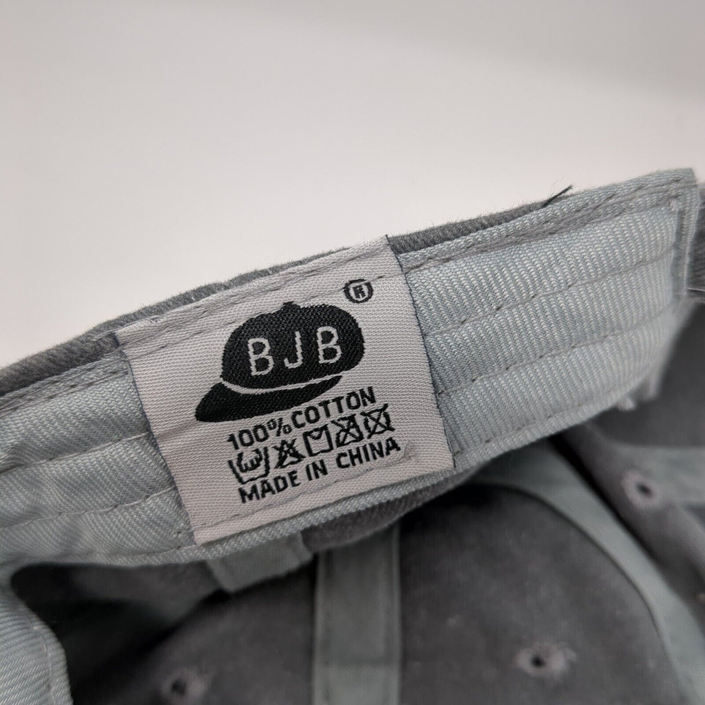 Brooklyn New York 1625 Slideback Hat Gray OS Adjustable Embroidered BJB Cotton