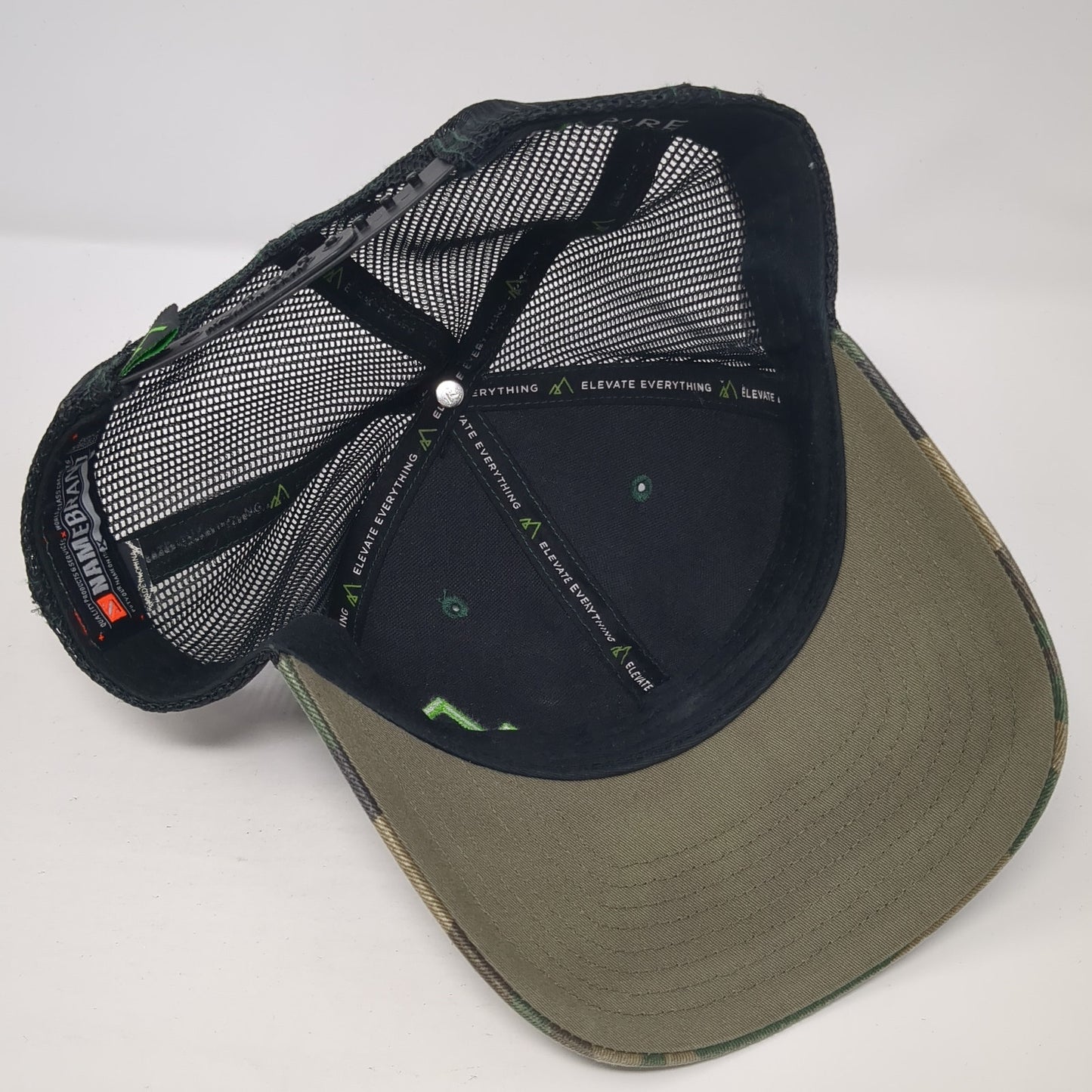 Richardson Snapback Trucker Hat Multicolor One Size Adjustable Mesh Back Camo