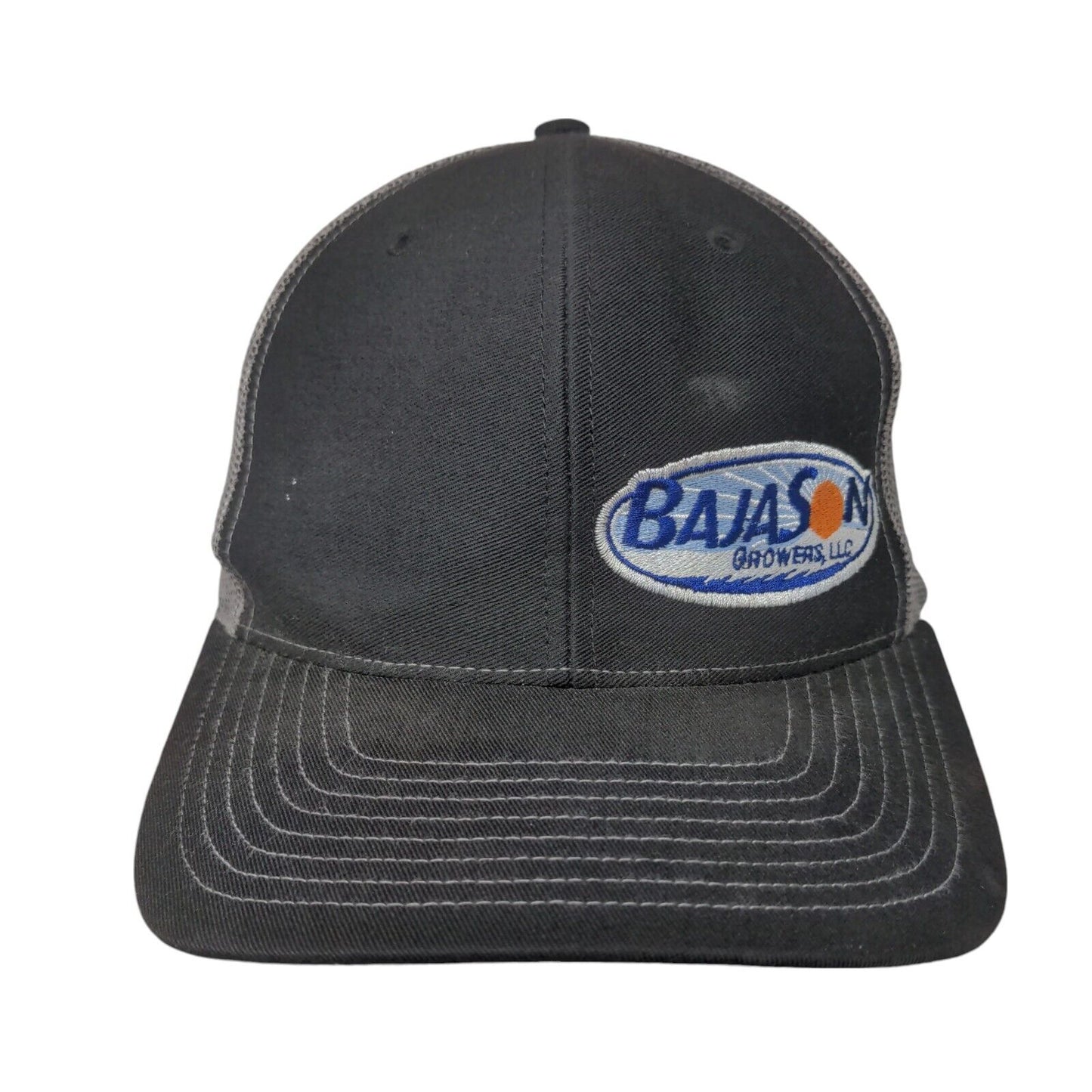 Bajason Growers Snapback Trucker Hat Black OS Embroidered Mesh Back Richardson