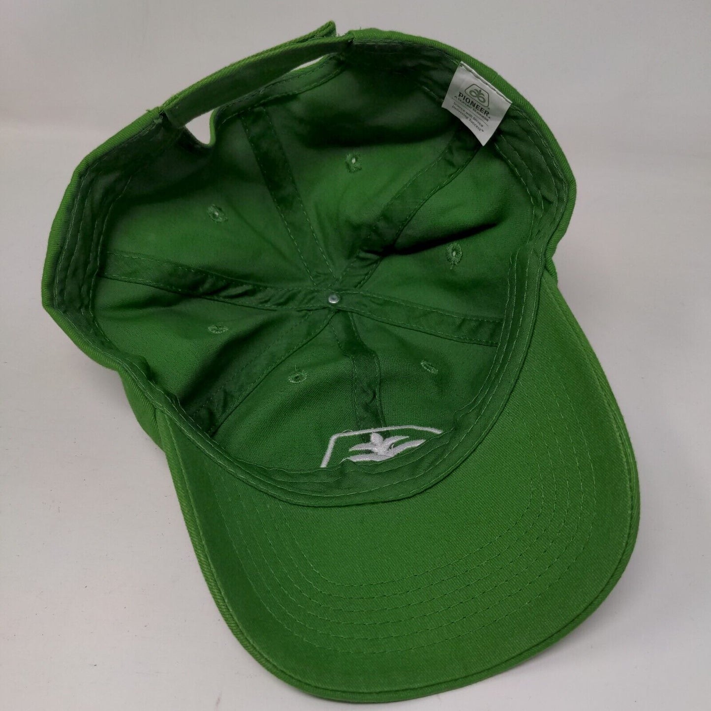Pioneer Strapback Hat Green One Size Adjustable Embroidered 6 Panel