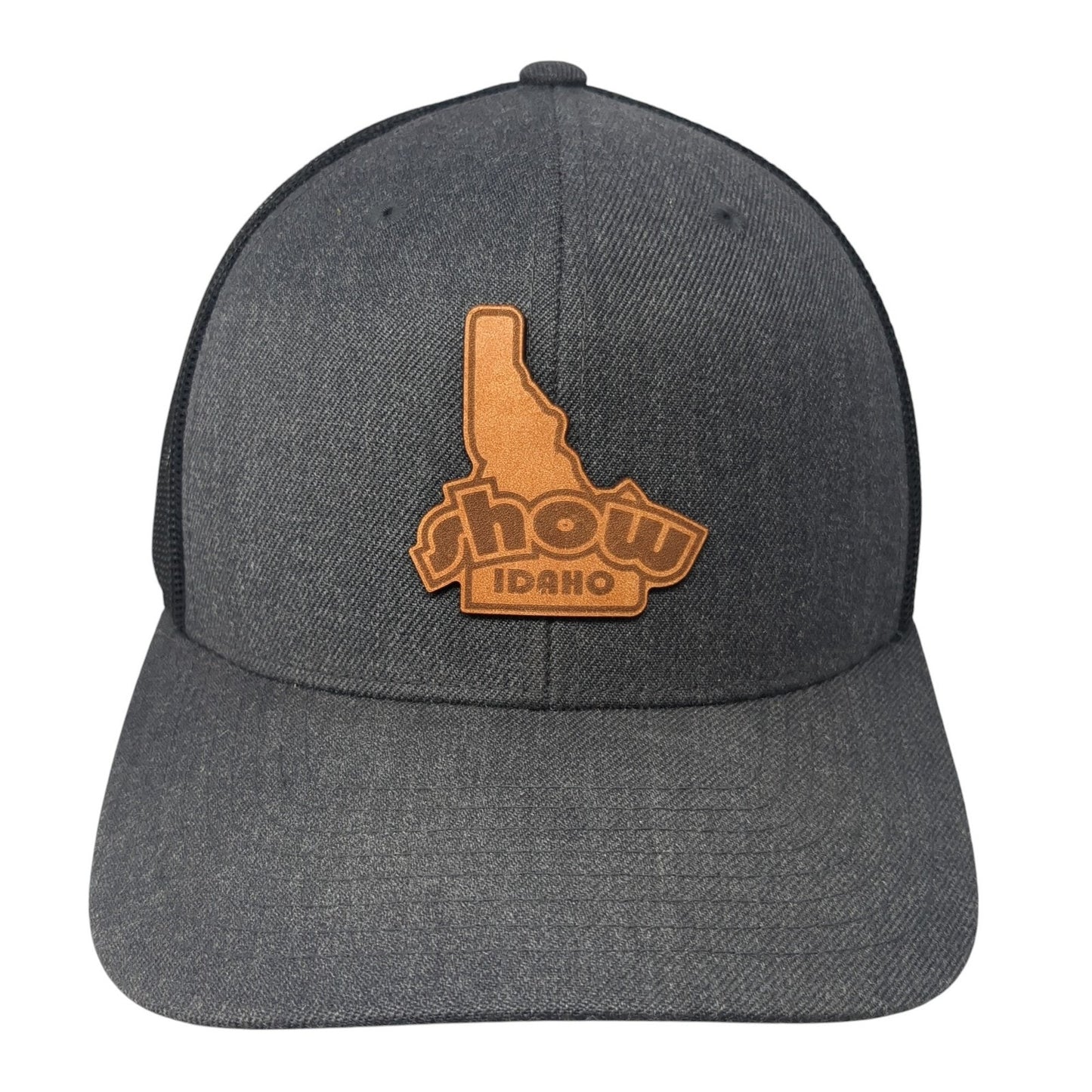 Show Idaho Snapback Trucker Hat Gray One Size Adjustable Mesh Branded Bills