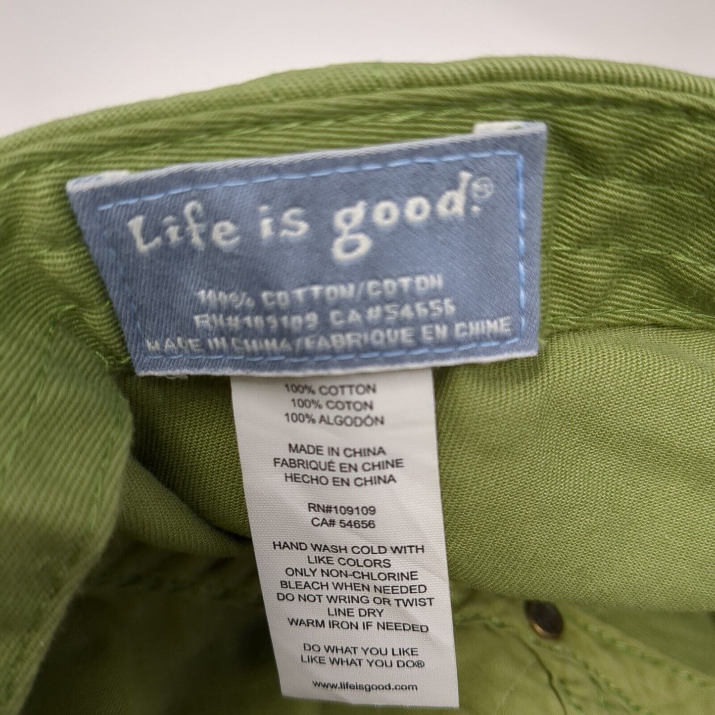 King of the Grill Slideback Hat Green One Size Adjustable Life Is Good