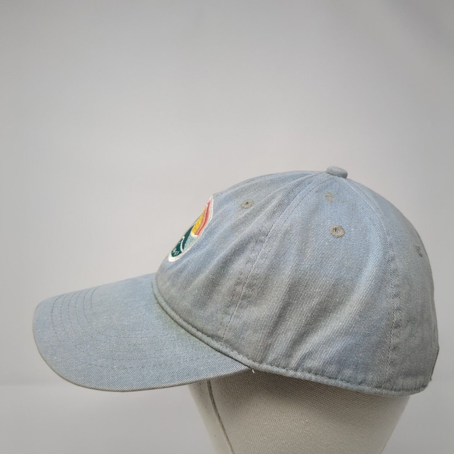 Isaiah 6:3 Slideback Hat Blue OS Adjustable Embroidered Vented Holes 6 Panel