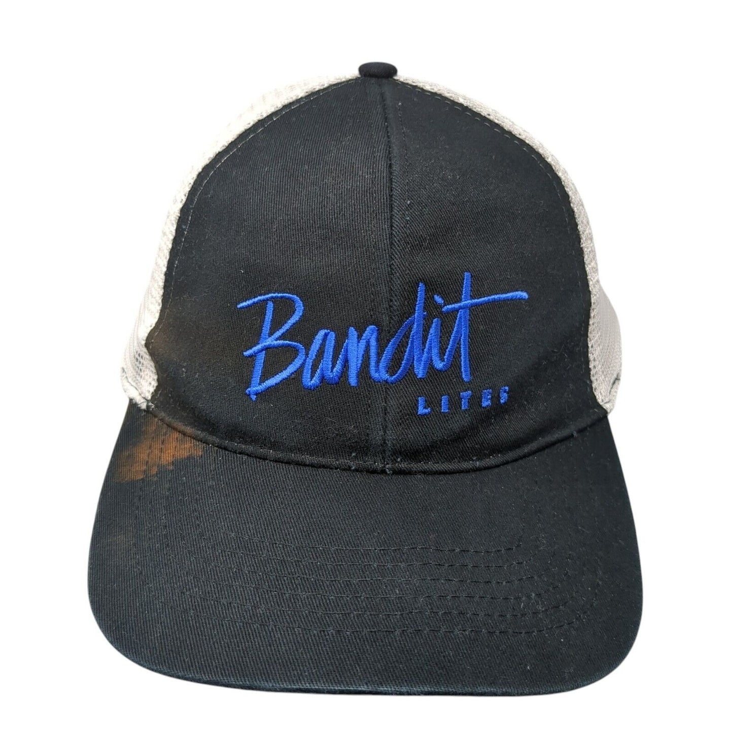 Bandit Lites Strapback Trucker Hat Black One Size Adjustable Mesh Back Hit Wear