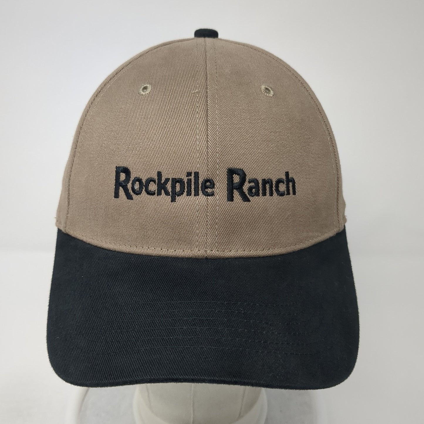 Rockpile Ranch Strapback Baseball Cap Brown One Size Adjustable Richardson