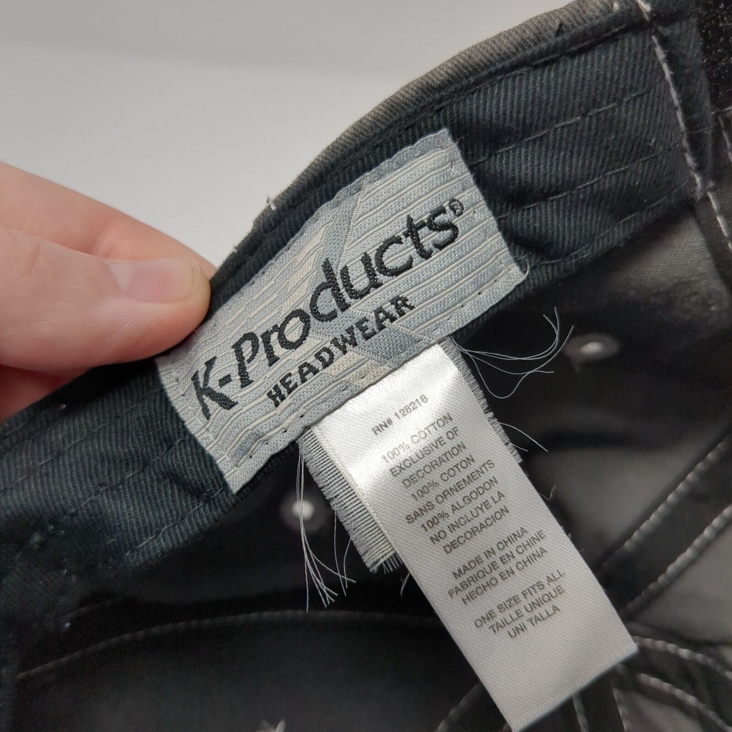 3M Brand Strapback Hat Gray One Size Adjustable Embroidered K-Products