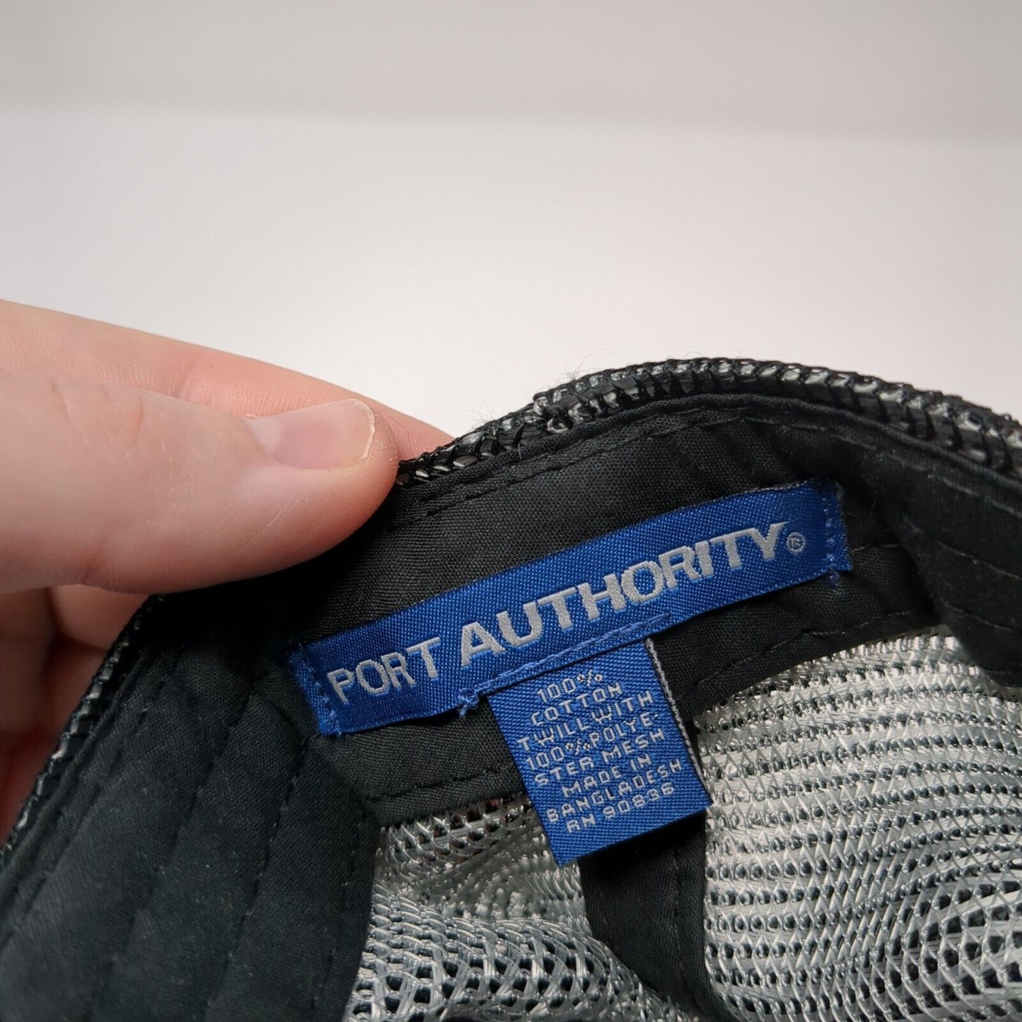 EPR Snapback Trucker Hat Black One Size Adjustable Embroidered Port Authority